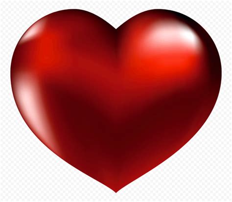 Hd Red Love Heart No Background Png Citypng