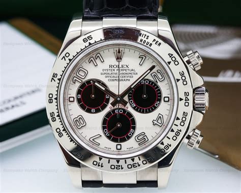 Rolex daytona 116509 white gold. (23644) Rolex 116519 WA Daytona 18K White Gold / Panda Dial