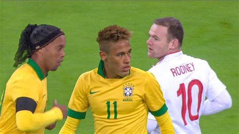 Ronaldinho And Neymar Vs Rooney S England In 2013 Youtube