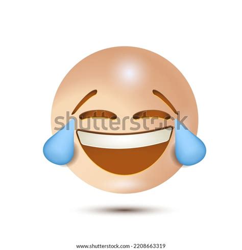 Face Tears Joy Haha Emoji Funny Stock Vector Royalty Free 2208663319