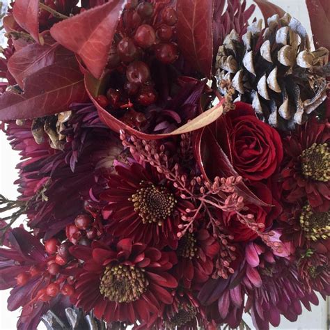 Pedestal bowl metal 21.5in wedding reception. Burgundy Flowers | Burgundy flowers, Burgundy wedding ...