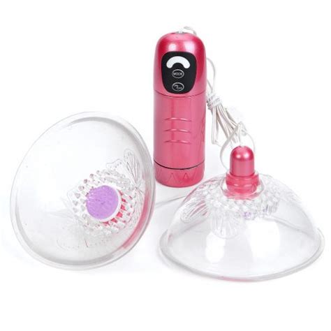 Speed Powerful Vibration Rotating Nipple Massage Pump Pink Se