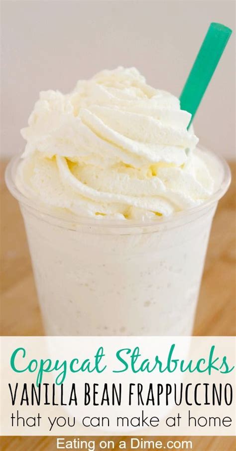 This tasty recipe uses nutella to make a tasty chocolate and hazelnut flavored frozen drink. Starbucks Vanilla Bean Frappuccino Recipe - Eating on a ...