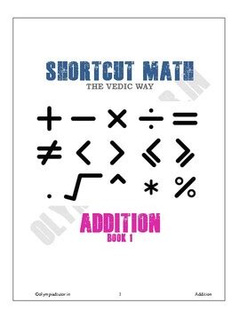 Abacus/vedic maths worksheets & assignments. Shortcut Math : Vedic : Addition by Trita Dixit | TpT