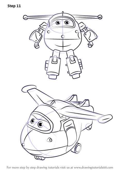 How To Draw Jett From Super Wings Coloring