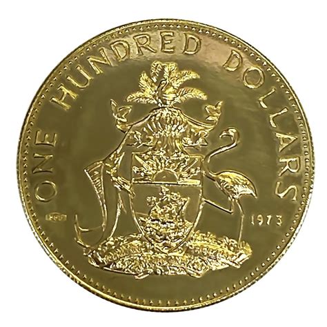 Sold Price Bahamas 100 Gold 1973 Bu Independence 1ac83849 November