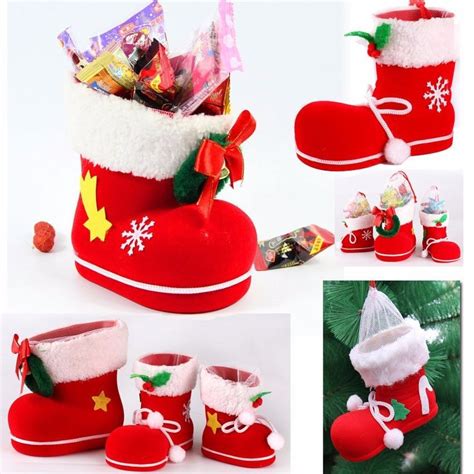 The New Christmas Tree Ornaments Penholder Boots Santa Sacks Candy Bag