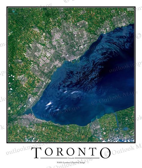 Toronto Lake Ontario Satellite Map Map Of Toronto Lake Ontario
