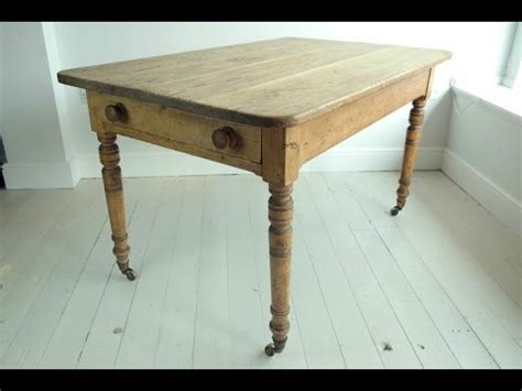 Sale now on was £650.00 now just £450.00. Antique Kitchen Tables - YouTube