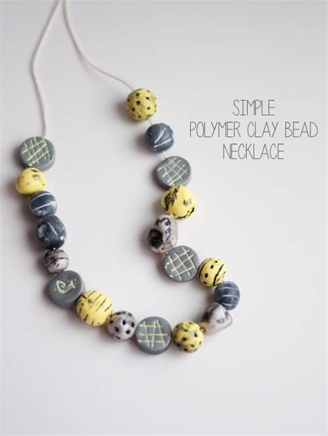 Simple Polymer Clay Bead Necklace This Heart Of Mine