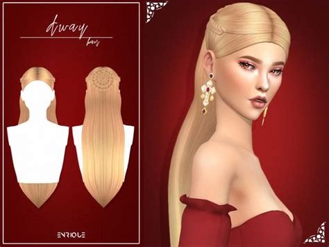 Enriques4 Away Hairstyle Enriques4 On Patreon Sims Hair Sims