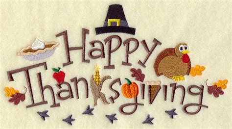 happy thanksgiving medley design d8977 machine embroidery designs