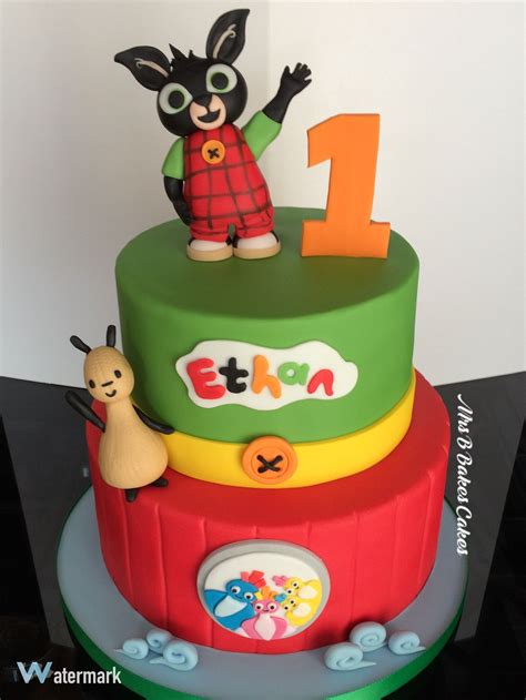 Bing And The Twirlywoos First Birthday Cake Two Tiers Entirely