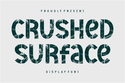 Crushed Surface Font By Riman 7ntypes · Creative Fabrica