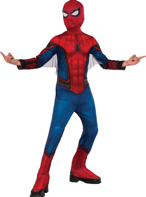 Boys Spiderman Homecoming Costume Superhero Fancy Dress Child Kids