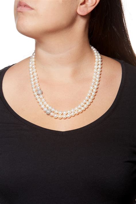 Two Cultured Pearl And Diamond Necklaces Fine Jewels Online