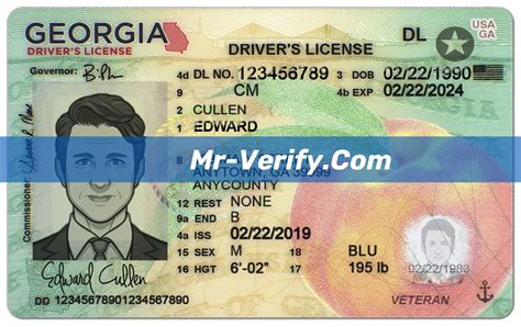 Georgia Driver License Psd Template New Mr Verify