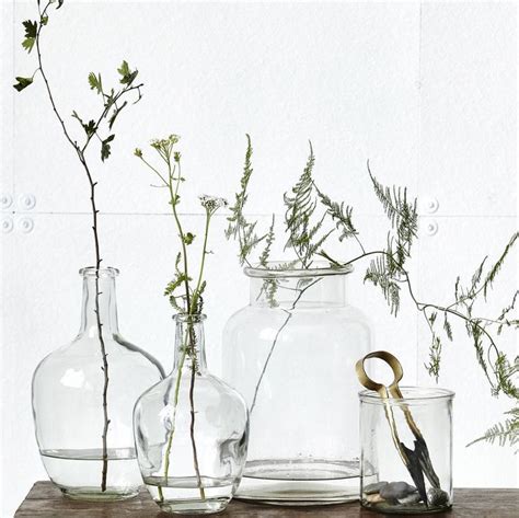 Simple Glass Vase By All Things Brighton Beautiful Glass Vase Clear Glass Vases Vase