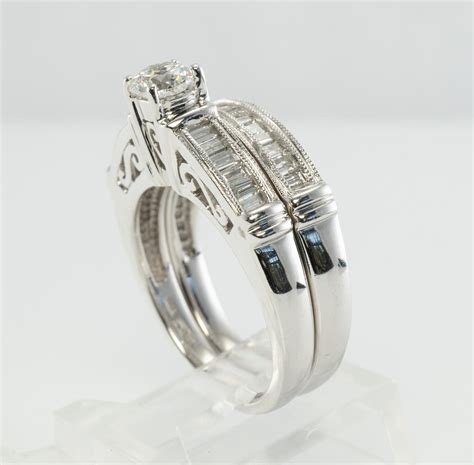 Designer Jewelry Otc 14k White Gold 105ct Diamond Engagement Ring From