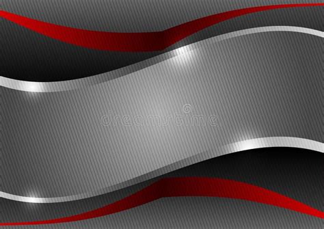 Abstract Red Grey Wavy Background Vector Design Stock Illustrations
