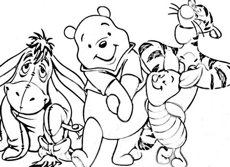 Mewarnai Gambar Kartun Winnie The Pooh Terbaru Kaata
