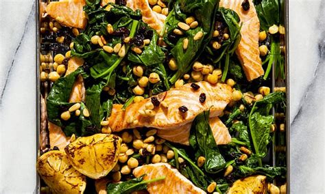 Salmon With Spinach And Chickpeas Daily Mail Online
