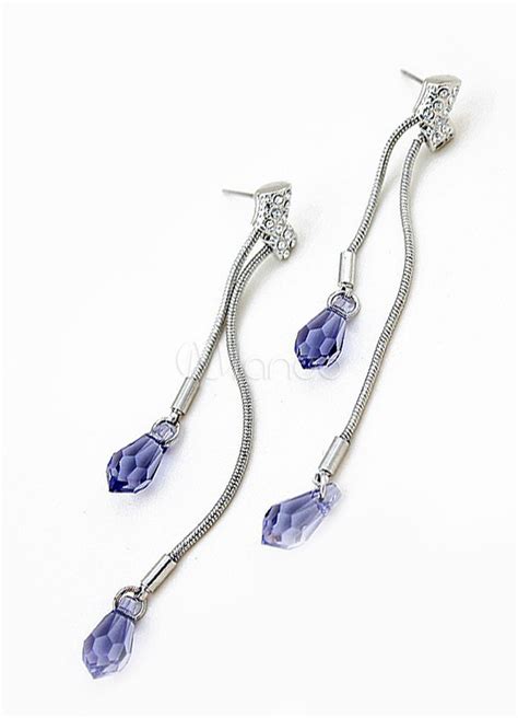 Fashion Studs Crystal Earrings For Women Milanoo Com