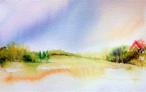 Artis Art Life As I See It Another World Landscape In Watercolor