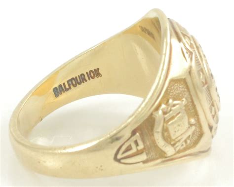 Gold Class Ring 1961 Parkersburg High School 10k Yellow Gold Balfour