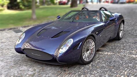 Zagato Maserati Mostro Barchetta Coupe Start Up Revs Driving Liter N A V Engine