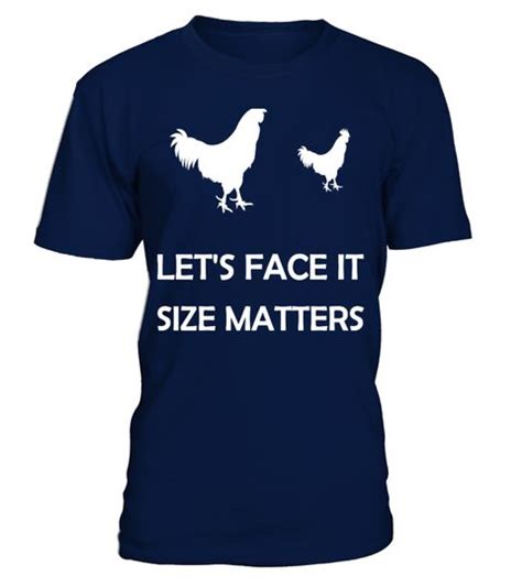 Lets Face It Size Matters Funny Tee This Funny Shirt Reads Lets