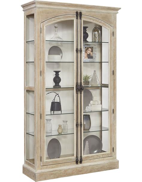 Specifications space saving, lighted corner design curio with mirrored back stacked dual cabinets Hailey Rustic Cremone Closure 5 Shelf Curio Cabinet, Birch ...