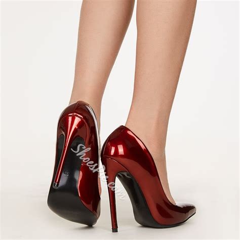 Shoespie Shine Red Stiletto Heels Red Stiletto Heels Heels Red Stilettos