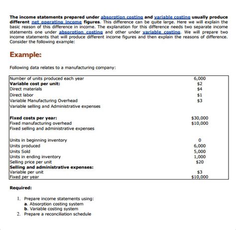 8 Contribution Income Statements Sample Templates