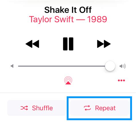 How Do I Set A Song To Repeat In The Music App On My Iphone The