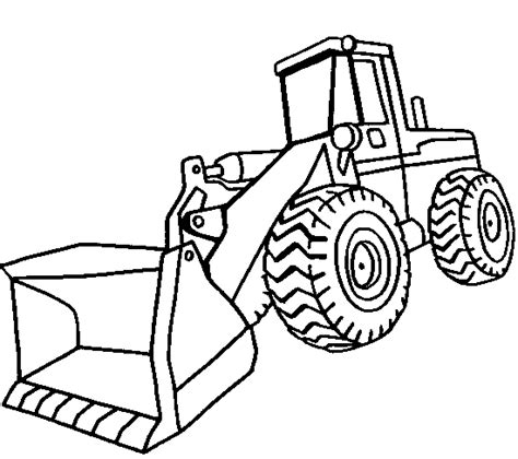 front  loader coloring page coloring page book  kids