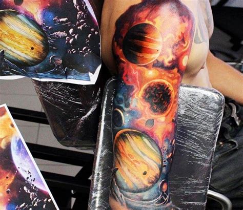 Space And Planets Tattoo By Dave Paulo Photo 19320
