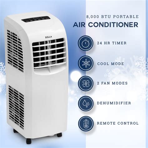8000 Btu Portable Air Conditioner Cooling Ac Cool Fan Indoor W