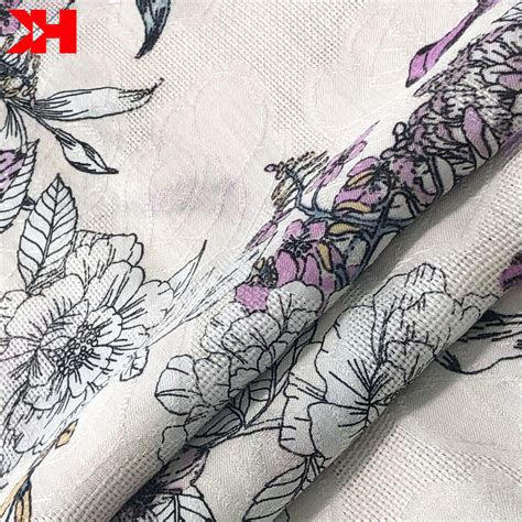 2020 Haute Qualité Viscose Fabric100 Rayonne Tissu Floral Satin