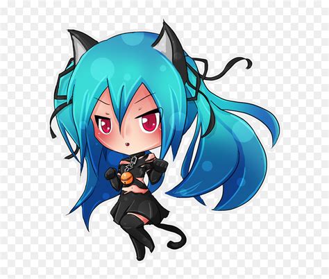 Dancing Chibi Cat  Png Download Hatsune Miku Cat 