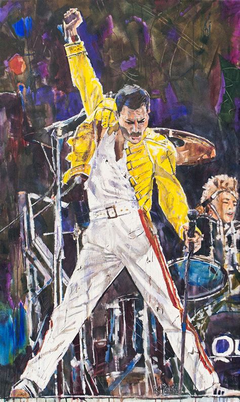 Is this the real life, is this just fantasy caught in a landside, no escape from reality open your eyes, look up to the skies and see. Freddie Mercury painting Queen Bohemian Rhapsody | Kent ...
