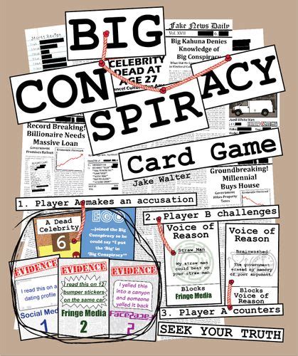Big Conspiracy Card Game Board Game Your Source For