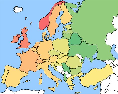 Map Of Europe Without Labels World Maps Images And Photos Finder