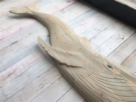 Humpback Whale Hand Carved Wall Hung Wood Carved Sculpture Etsy