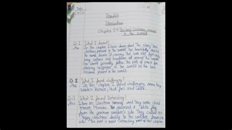 Learner Diary For Class 8 English Chapter 1 Youtube