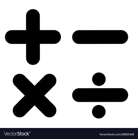 Black And White Maths Symbols