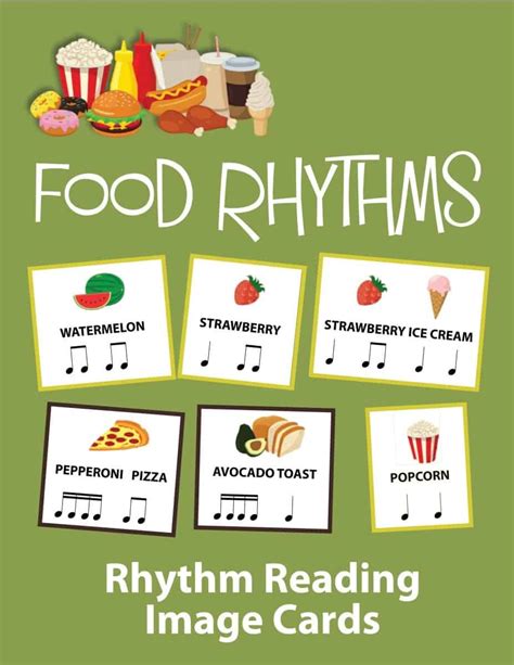 Explore Quarter Eighth And Sixteenth Note Rhythms Using Favorite Foods