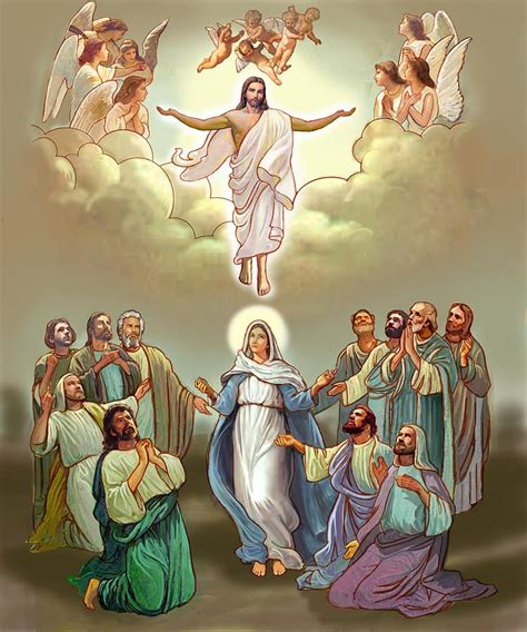 Ascension Into Heaven By Lash Larue Jesus And Mary Pictures Heaven