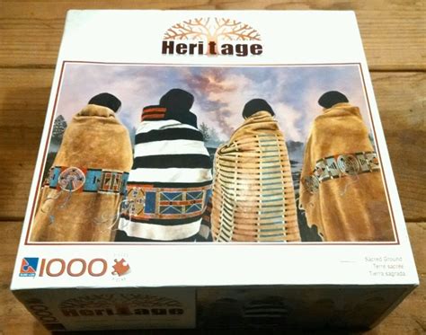 Native sunset american indian chiet at jigsaw puzzle. New Heritage Sacred Ground Jigsaw Puzzle 1000 Pc Native ...