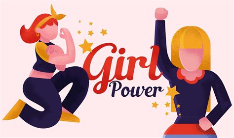 Girl Power Feminist Illustration Vector Download